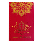 Red Wellness Journal - Golden Mandala and Lotus