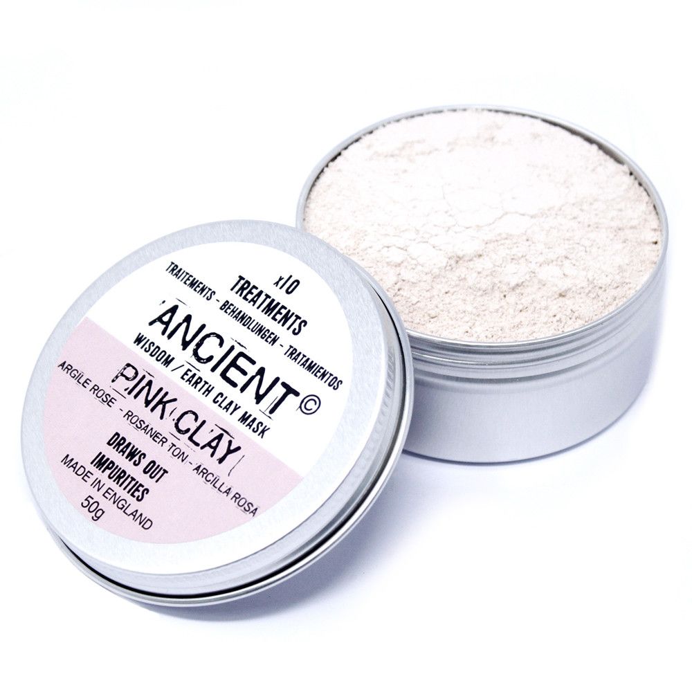 Pink Clay Face Mask 50g - Front view - ORIVON Collection