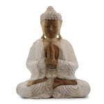 Buddha Statue Whitewash 30cm Welcome