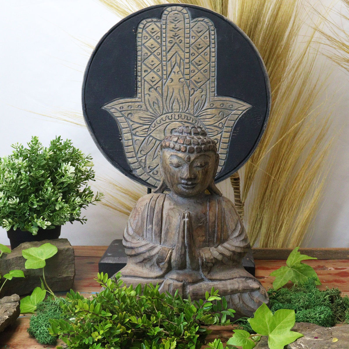 Buddha Feng Shui Set - Hamsa, Grey