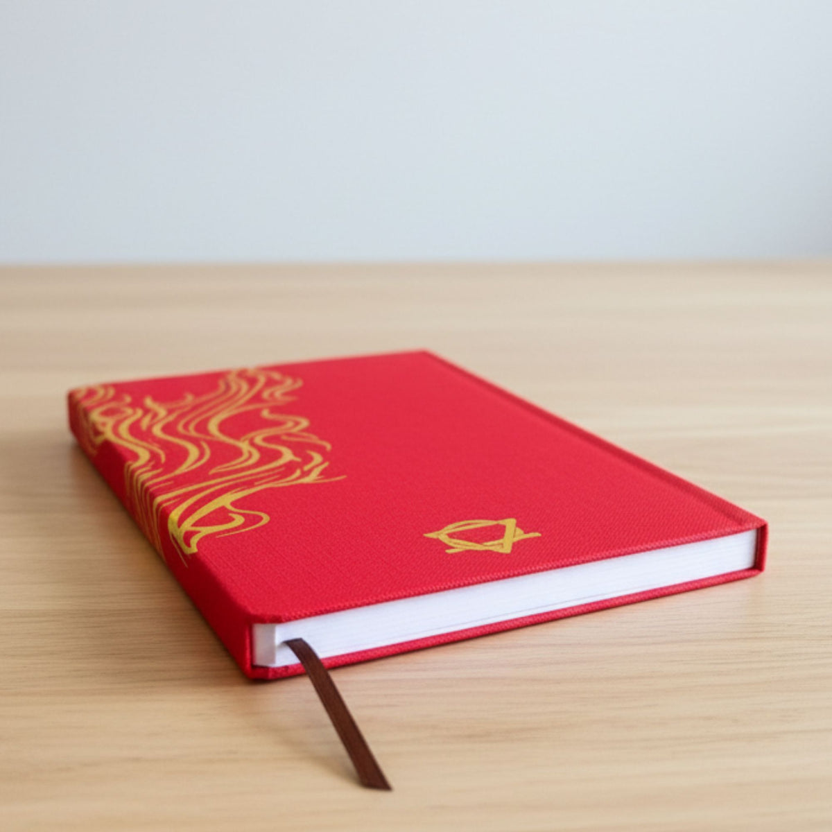 Red Wellness Journal - Golden Mandala and Lotus