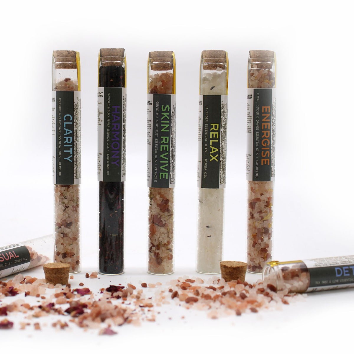 Bath Salts in Vials – Gift Pack of 7 – view 2
