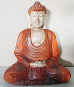 Hand Carved Buddha Statue 30cm Hand Down