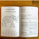 White Wellness Journal - Rose Gold Tree of Life