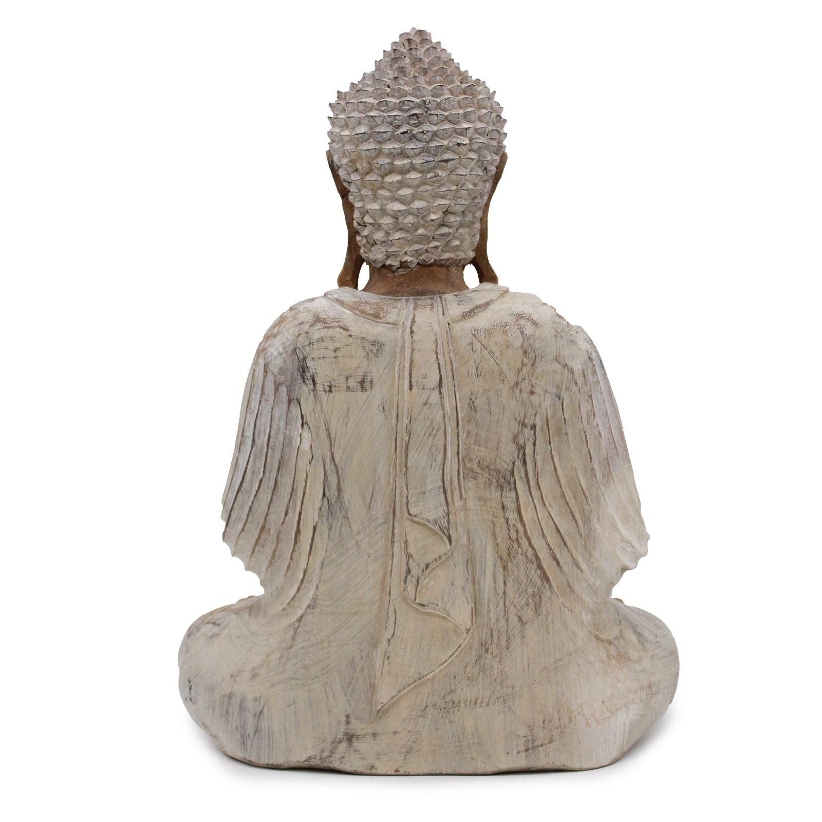 Buddha Statue Whitewash 40cm Teaching Transmission