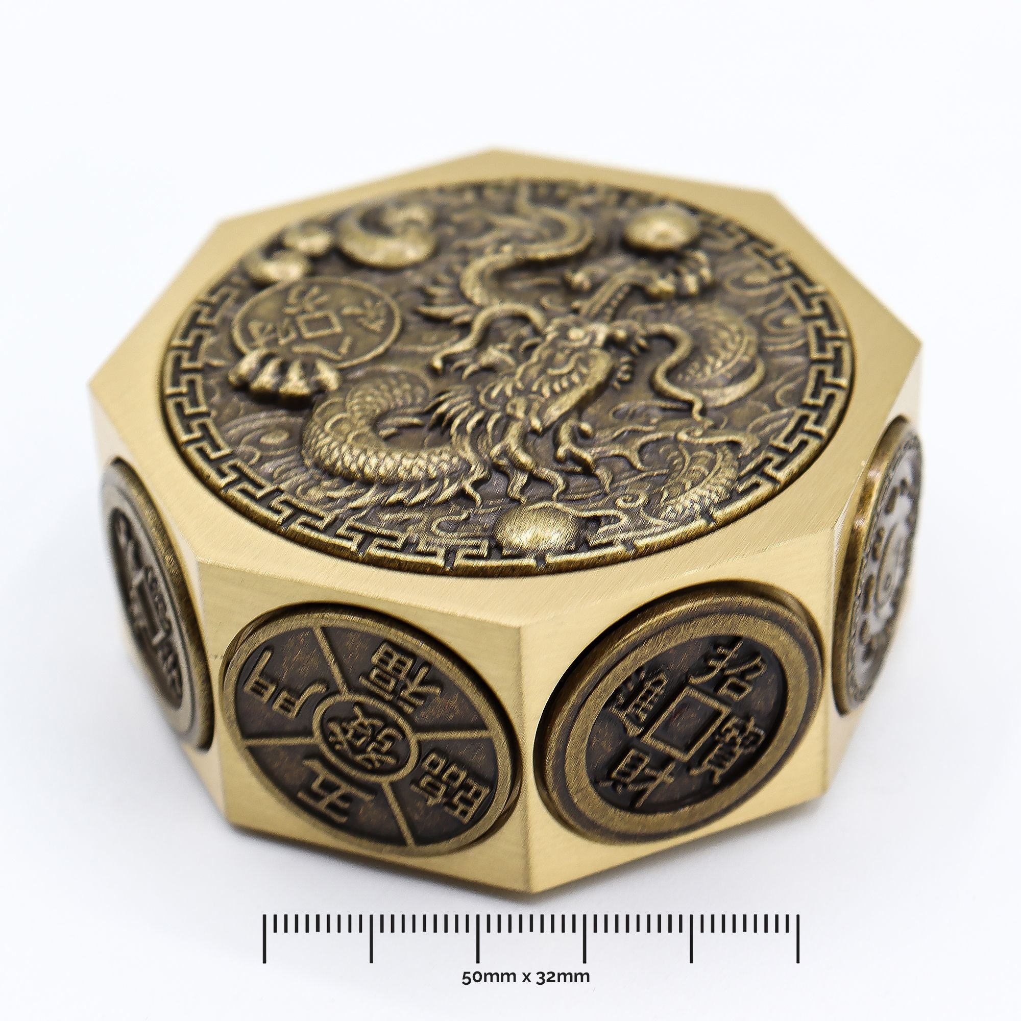 Feng Shui Fortune - Lucky Cat & Dragon Spinner