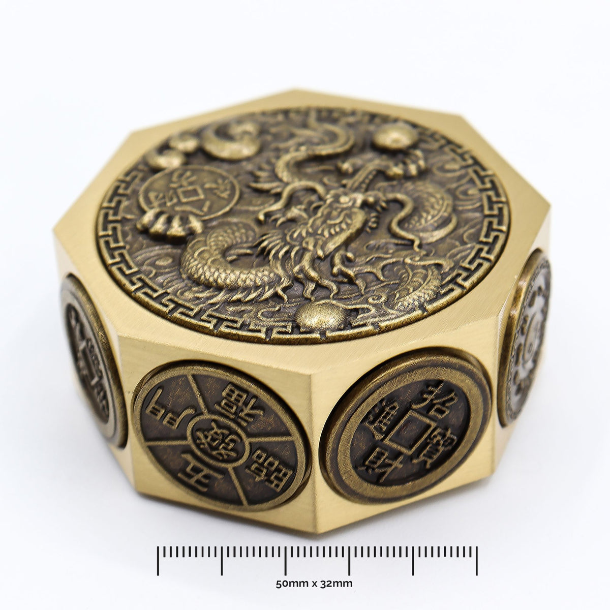 Feng Shui Fortune - Lucky Cat & Dragon Spinner