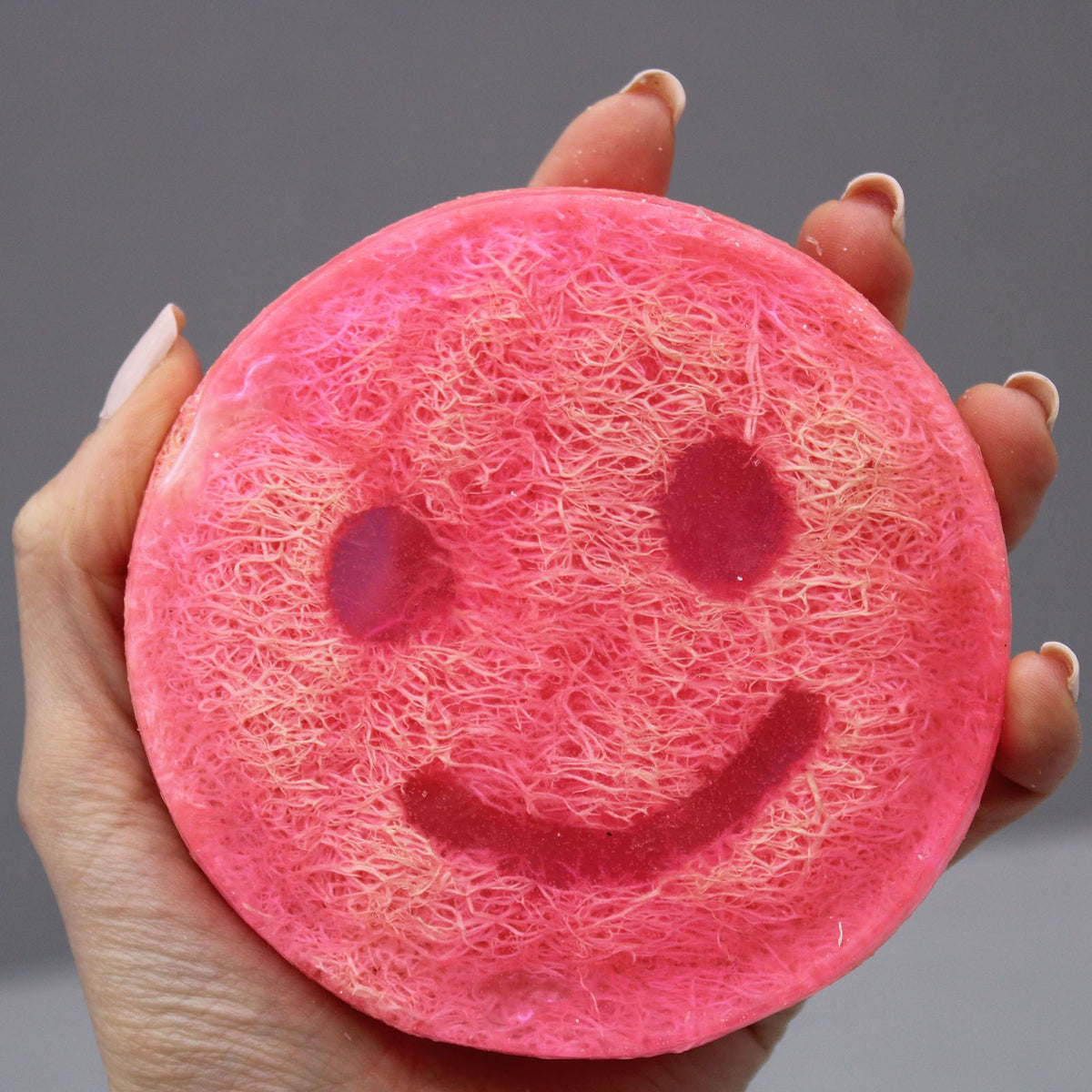 Bubblegum scrub soap texture