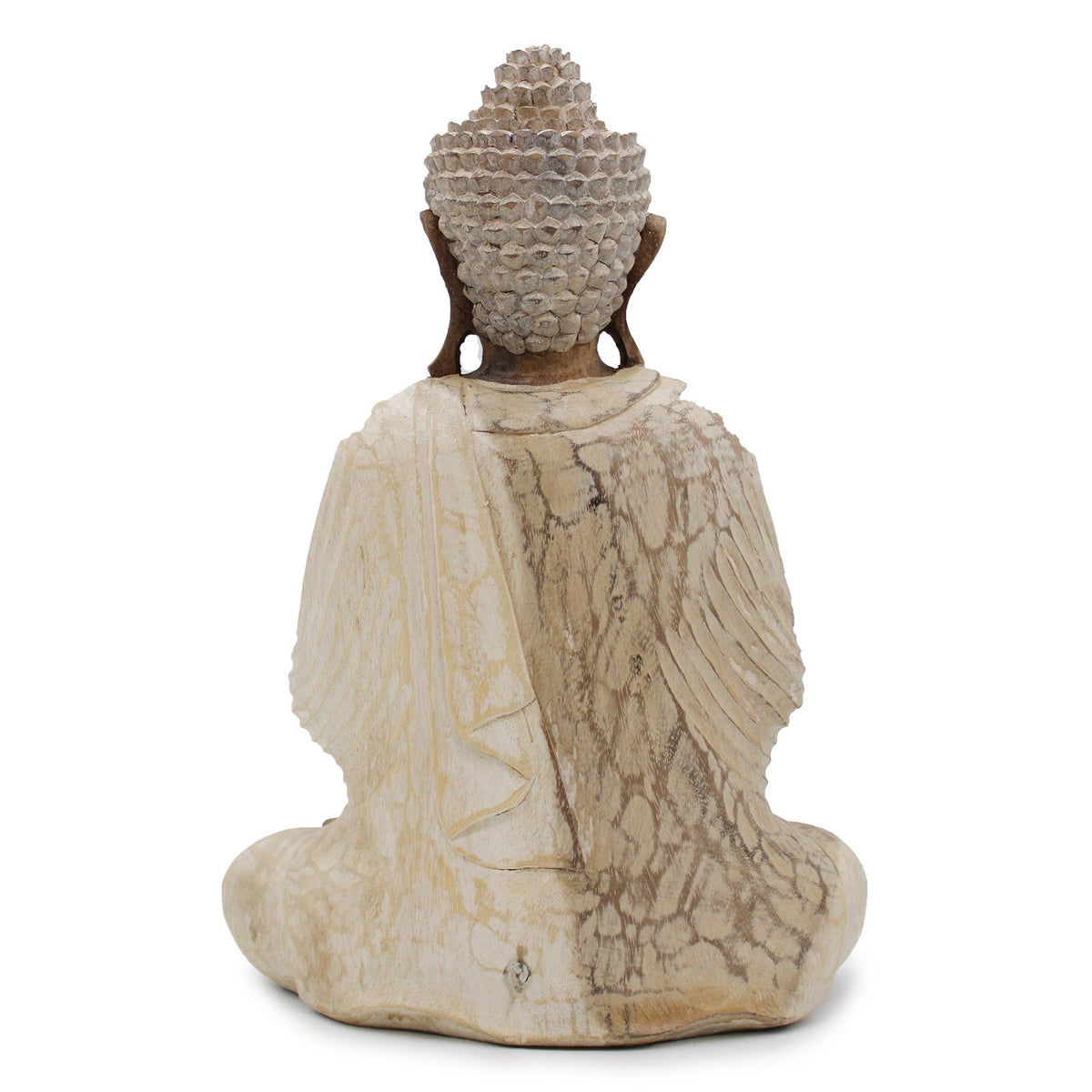 Buddha Statue Whitewash 40cm Welcome