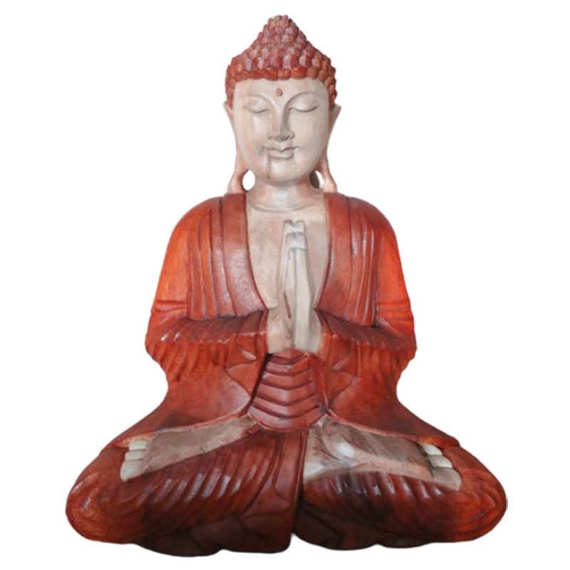 Hand Carved Buddha Statue 40cm - Welcome