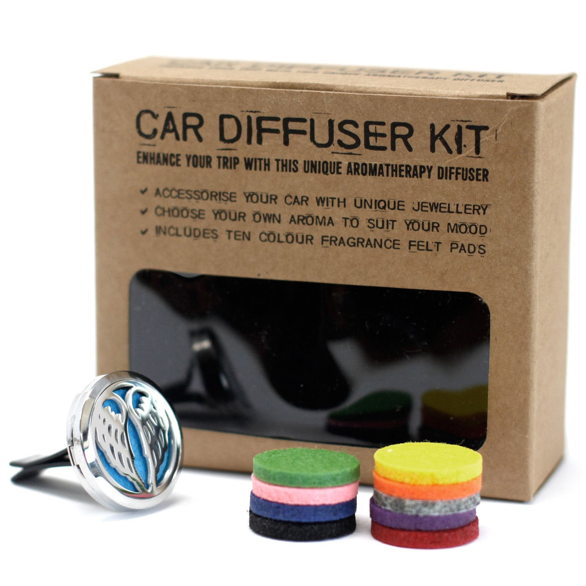 Car Diffuser Kit - Angel Wings - 30mm - Size reference - ORIVON Collection