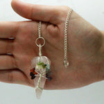 Seven Chakra Magic Pendulum – Rose Quartz