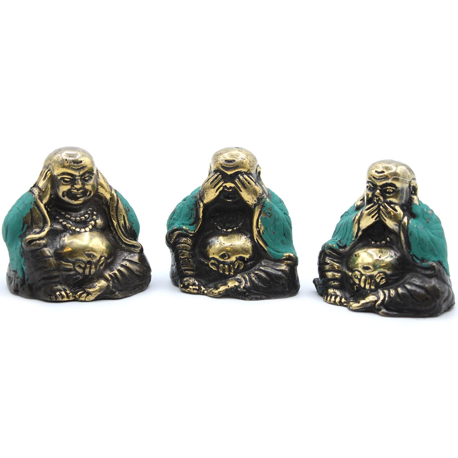 Set of 3 - See No, Hear No, Speak No Evil Buddha