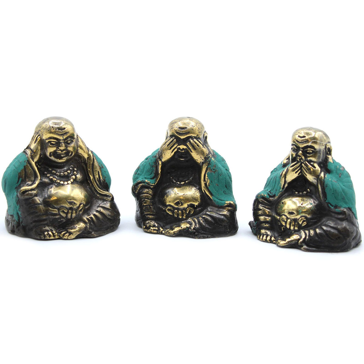Set of 3 - See No, Hear No, Speak No Evil Buddha