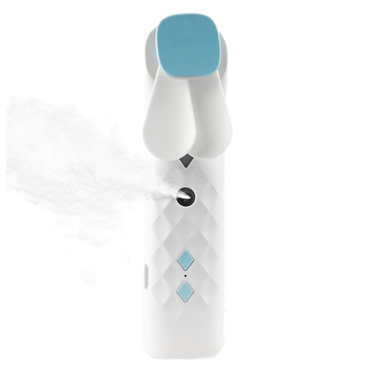 White Nano Mist Face Fan & Spray - USB chargable - Front view - ORIVON Collection