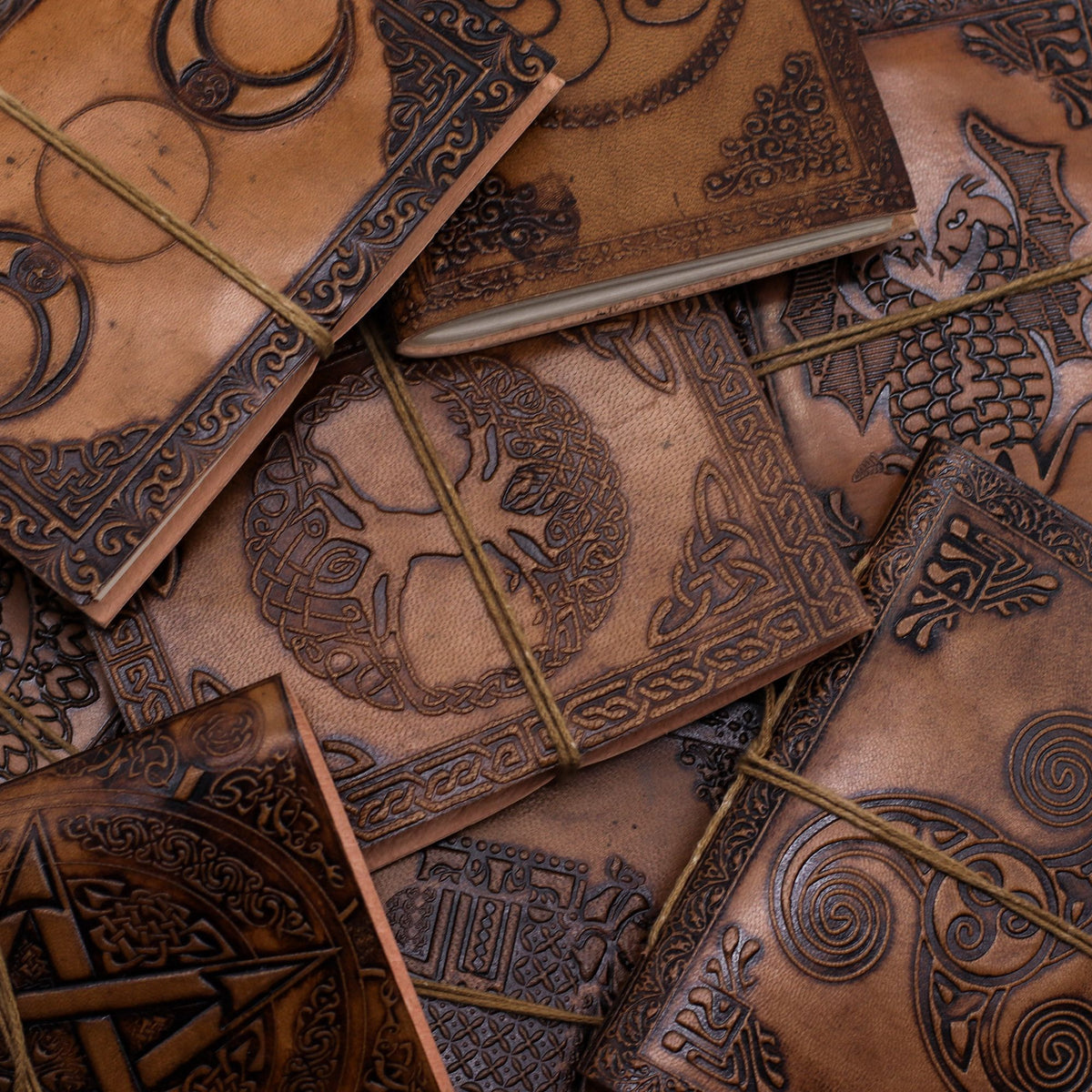 Assorted Esoteric Leather Notebooks