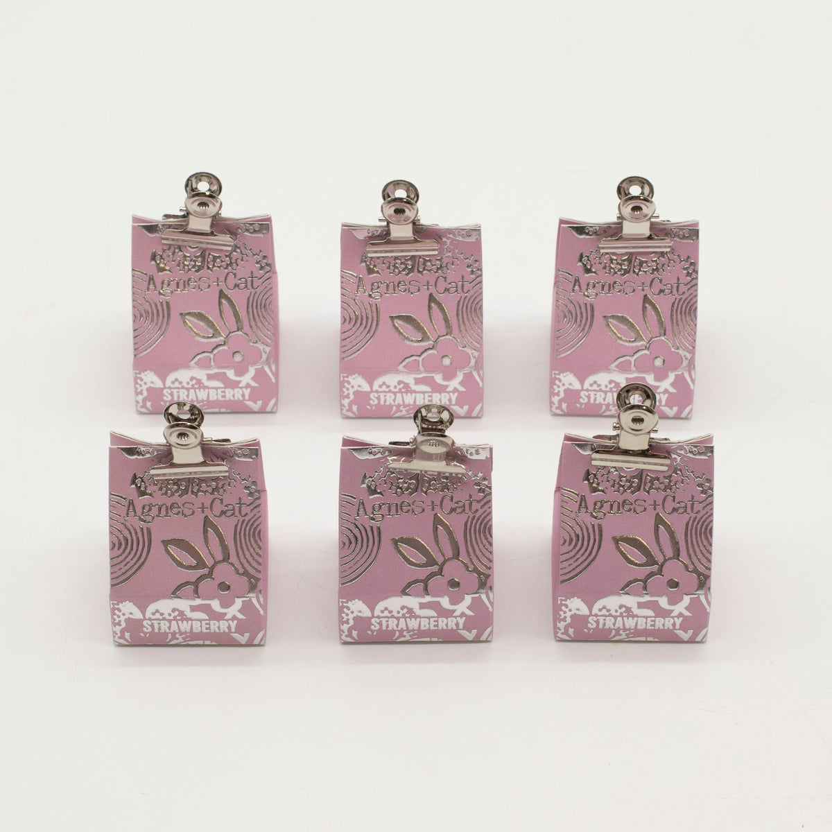 Agnes + Cat Lip Balm - Strawberry - Angled view - ORIVON Collection
