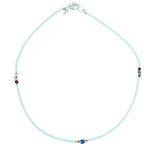 Nepalese Gem Necklace - Pearl & Cut Beads