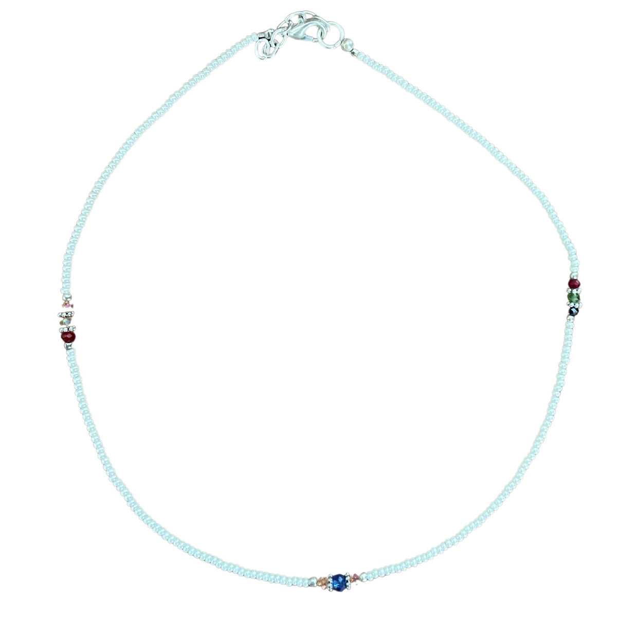 Nepalese Gem Necklace - Pearl & Cut Beads
