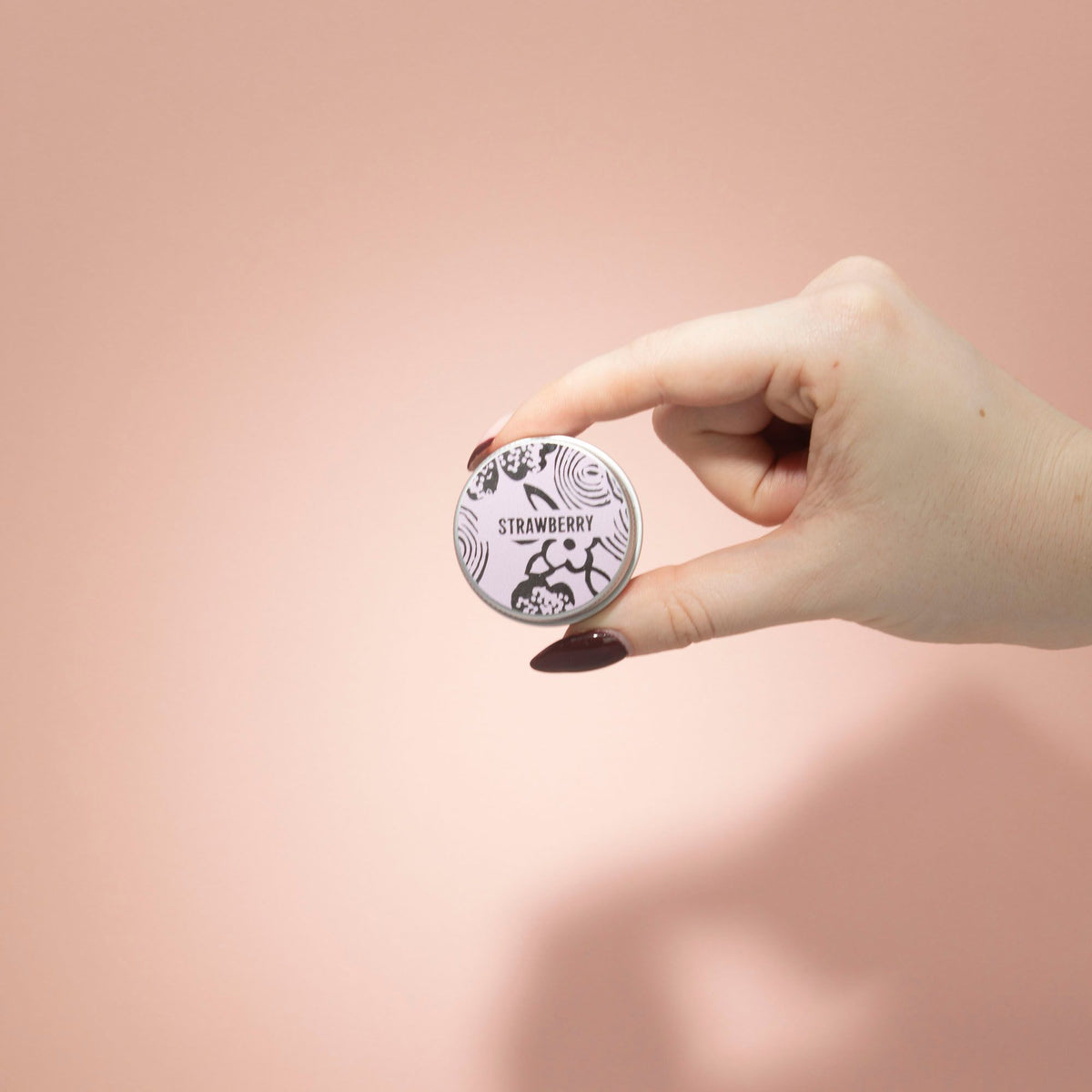 Agnes + Cat Lip Balm - Strawberry - Close-up detail - ORIVON Collection