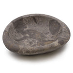 Tri-Oval Marble Soap Dish - Front view - ORIVON Collection