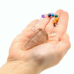Orgonite Power Chakra Pendulum – Rose Quartz