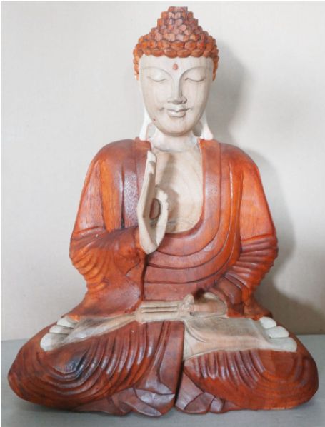 Hand Carved Buddha 40cm - Teaching Transmission