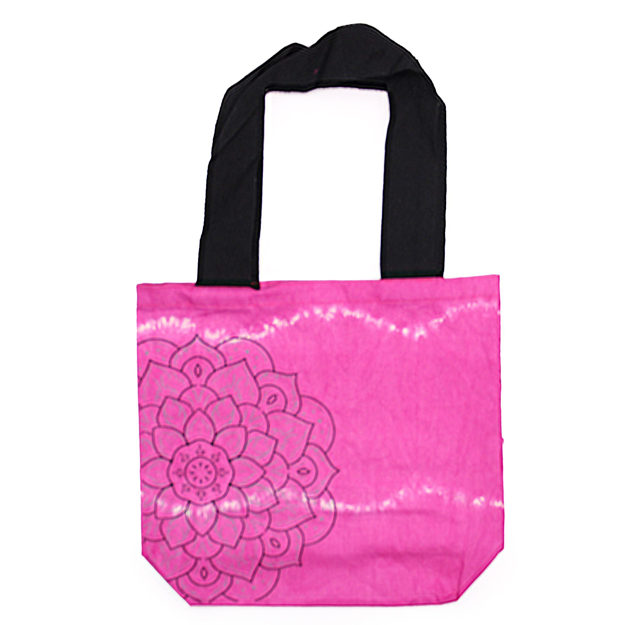 Tye-Dye Cotton Bag - Mandala Magenta
