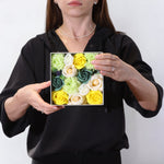 Square Box - Spring Celibrations - Yellow & Greens - Top view - ORIVON Collection