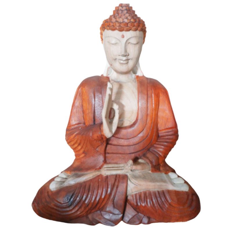 Hand Carved Buddha 40cm - Teaching Transmission
