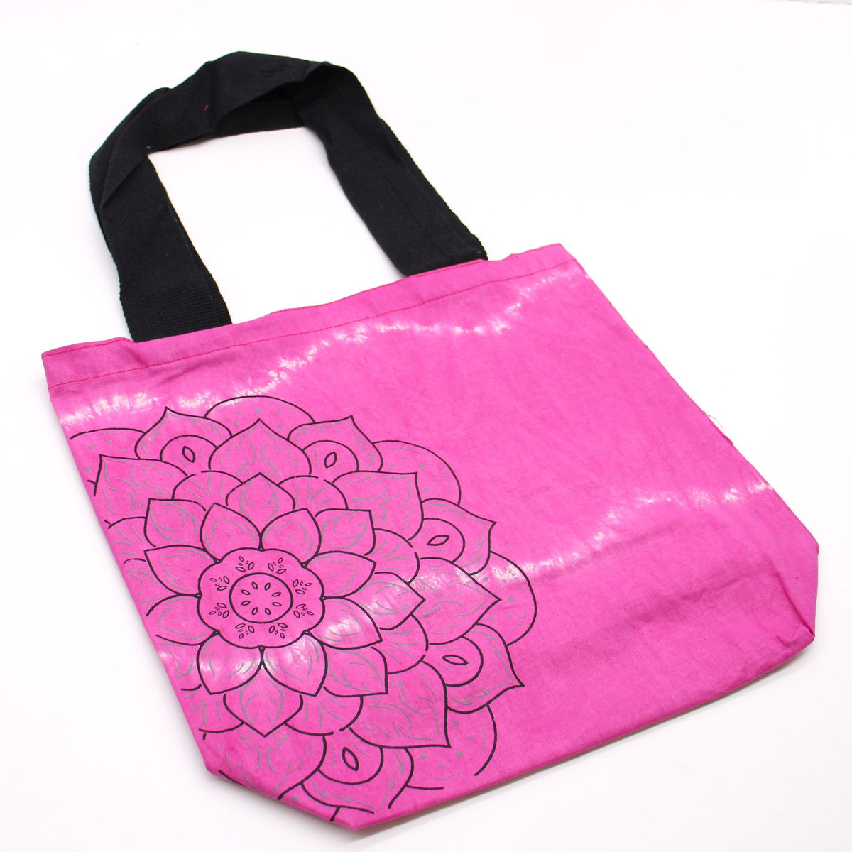 Tye-Dye Cotton Bag - Mandala Magenta