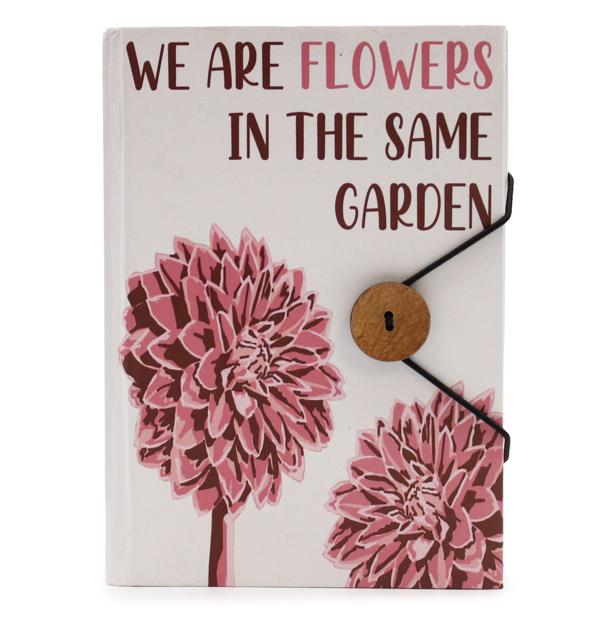 Notebook w/ Strap - Flowers in the Same Garden