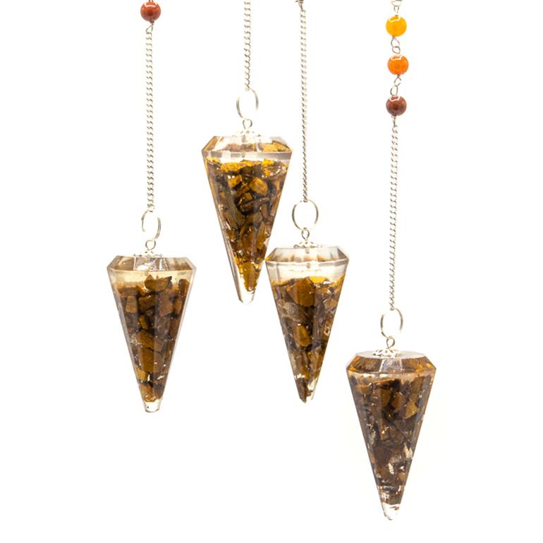 Orgonite Power Chakra Pendulum – Tiger's Eye