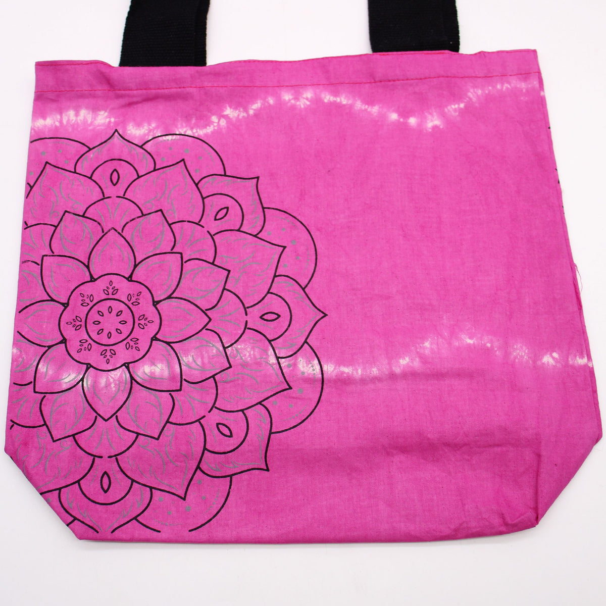 Tye-Dye Cotton Bag - Mandala Magenta