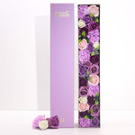 Soap Flowers Extra Long Gift Box - Lavender Rose & Carnation - Front view - ORIVON Collection