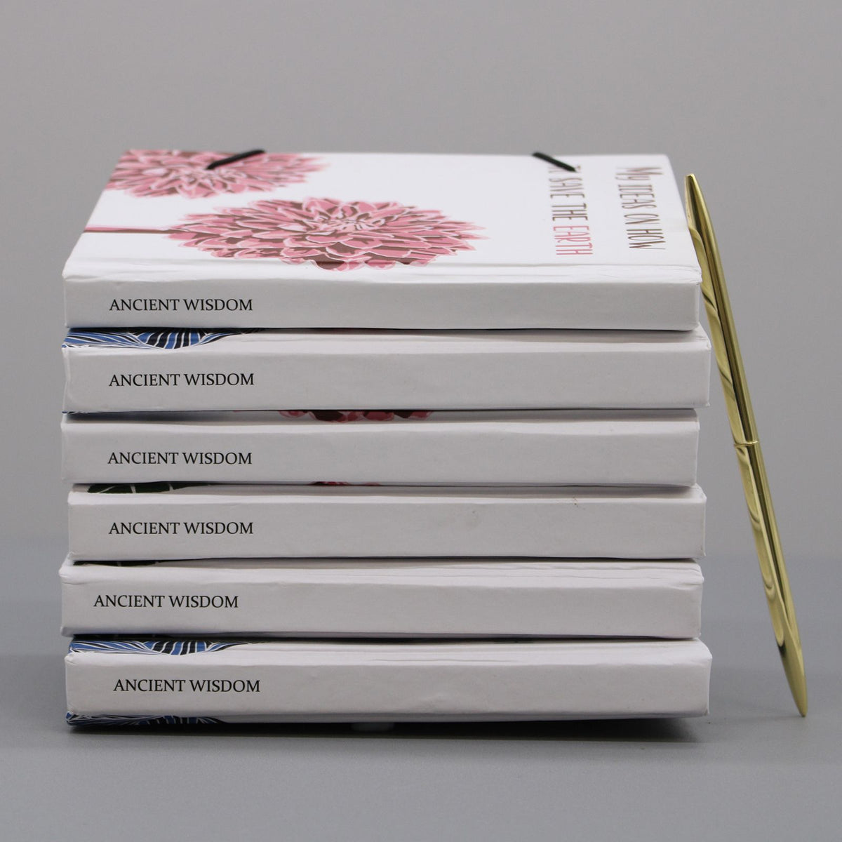 Notebook w/ Strap - Flowers in the Same Garden