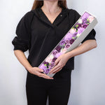 Soap Flowers Extra Long Gift Box - Lavender Rose & Carnation - Angled view - ORIVON Collection