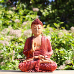Hand Carved Buddha Statue 30cm Teaching
